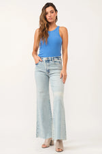 Fiona Super High Rise Wide Leg Jeans-Tolleson