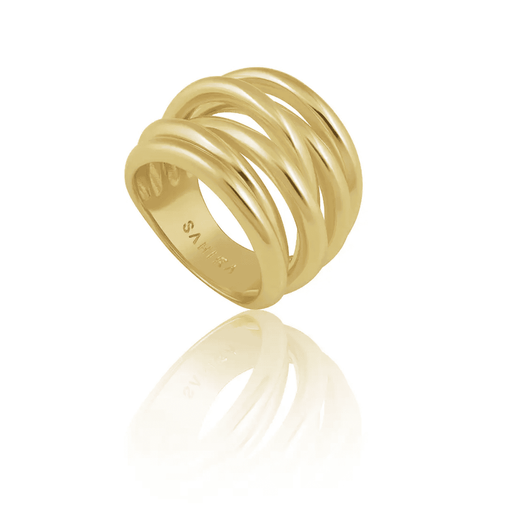 Lennon Multi Layered Ring-Gold