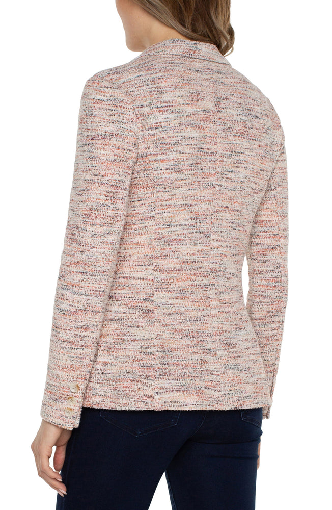 Fitted Blazer-Lava Flow Boucle