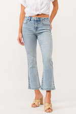 Jeanne High Rise Cropped Flare Jeans-Wezley