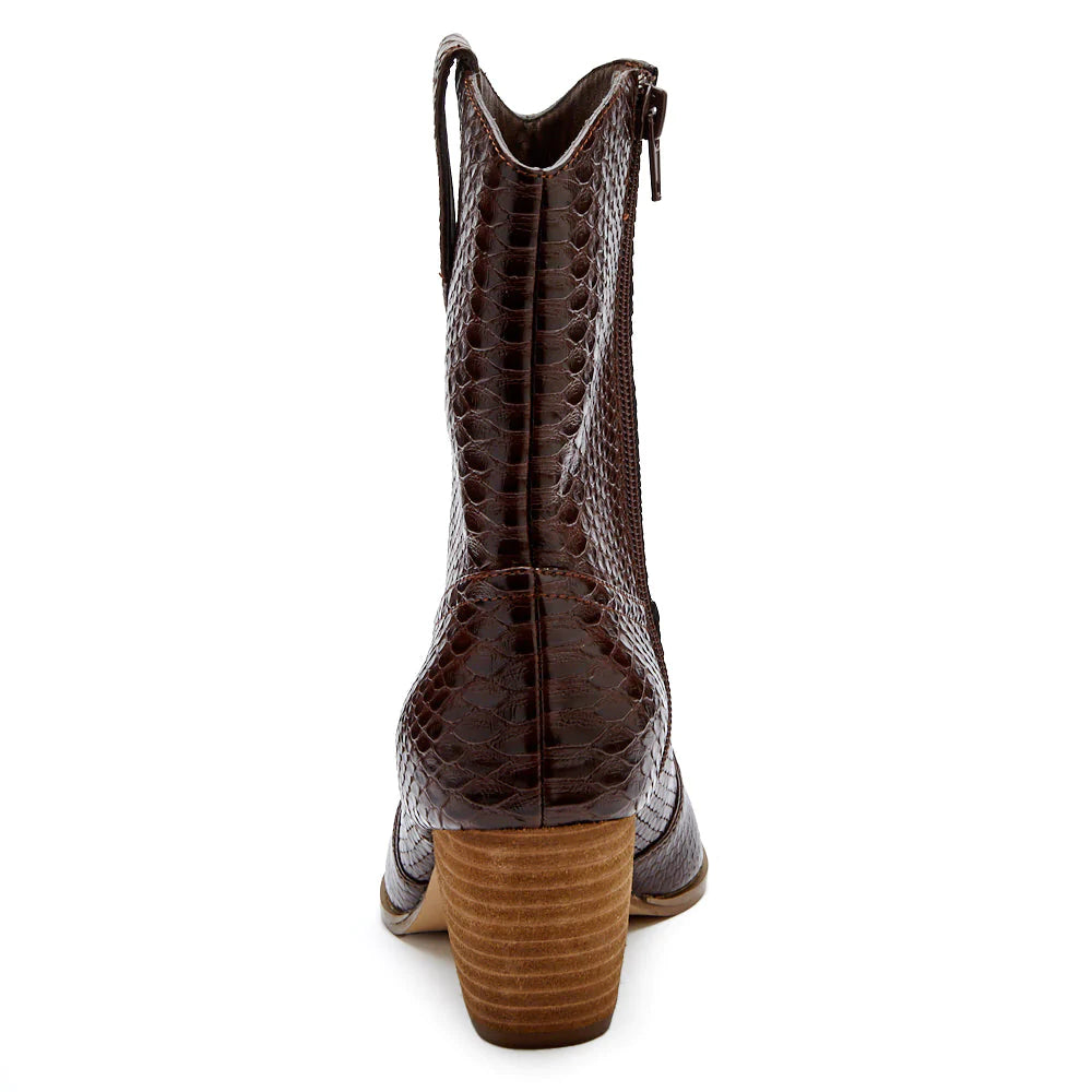 Bambi Western Boots-Brown FINAL SALE