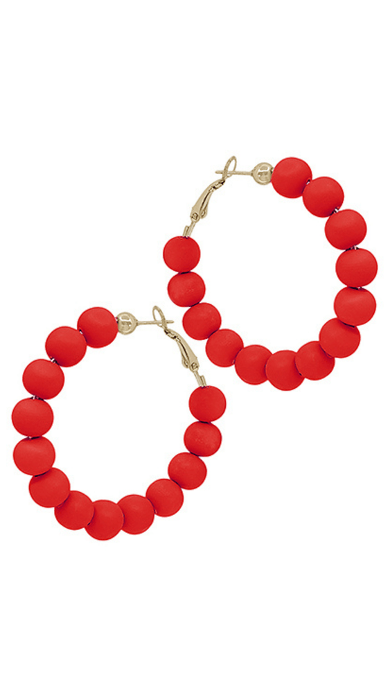 Clay Ball Hoops- Red