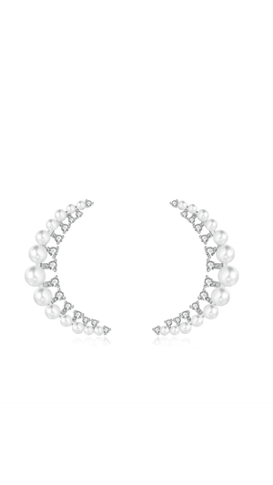 Luna Earrings-Silver