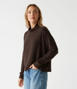 Frida Mock Neck Top-Java