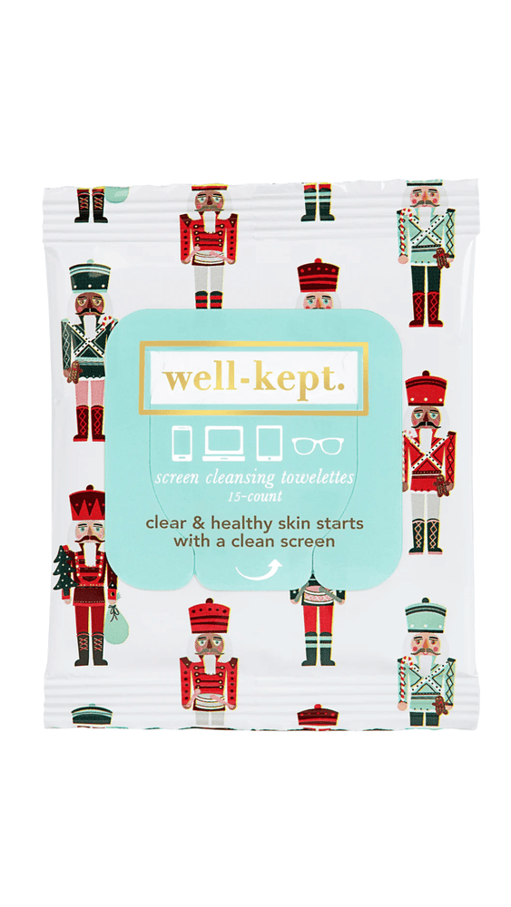 Well Kept Screen Cleansing Towelettes/Tech Wipes-Nutcracker