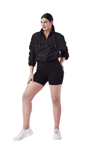 Organza Windbreaker - Very Black