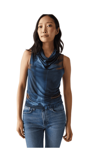 Anita Mock Neck Tank-Nocturnal Combo