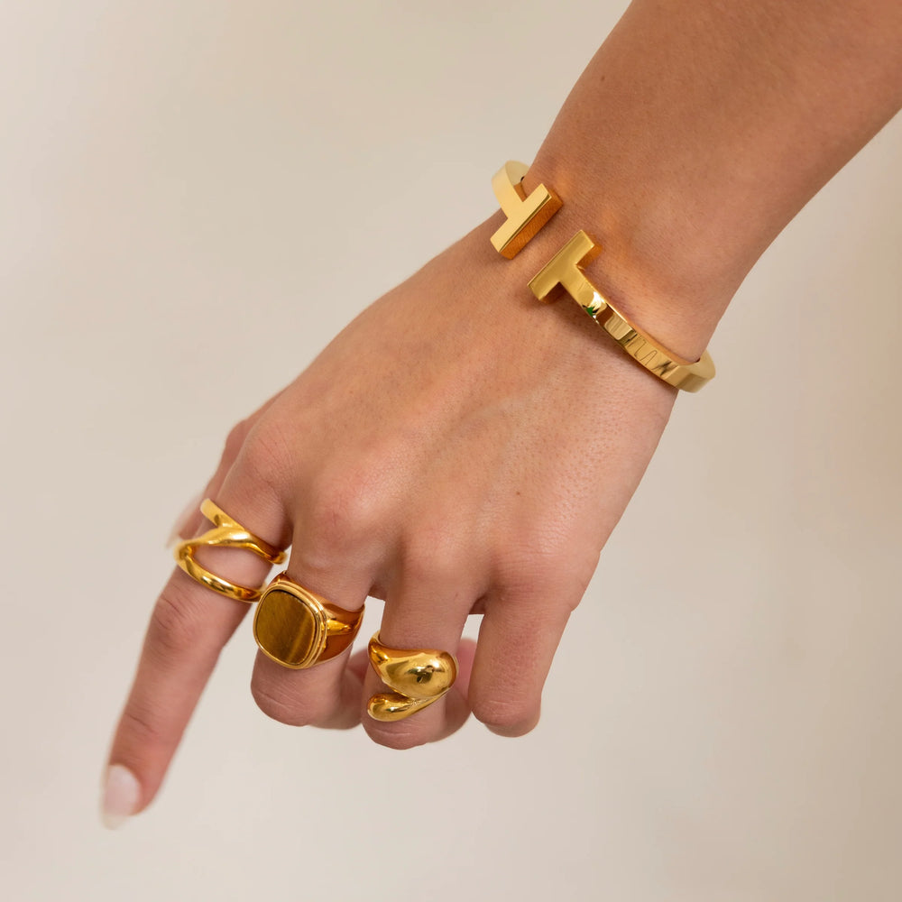 Sadie Cuff Bracelet-Gold