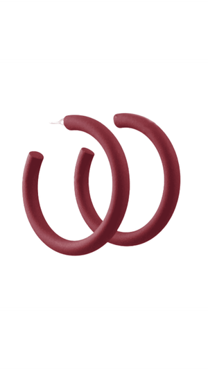 Color Coat Hoops- Burgundy