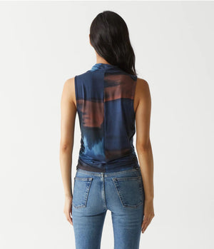 Anita Mock Neck Tank-Nocturnal Combo
