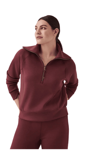 Air Essentials Half Zip-Spice