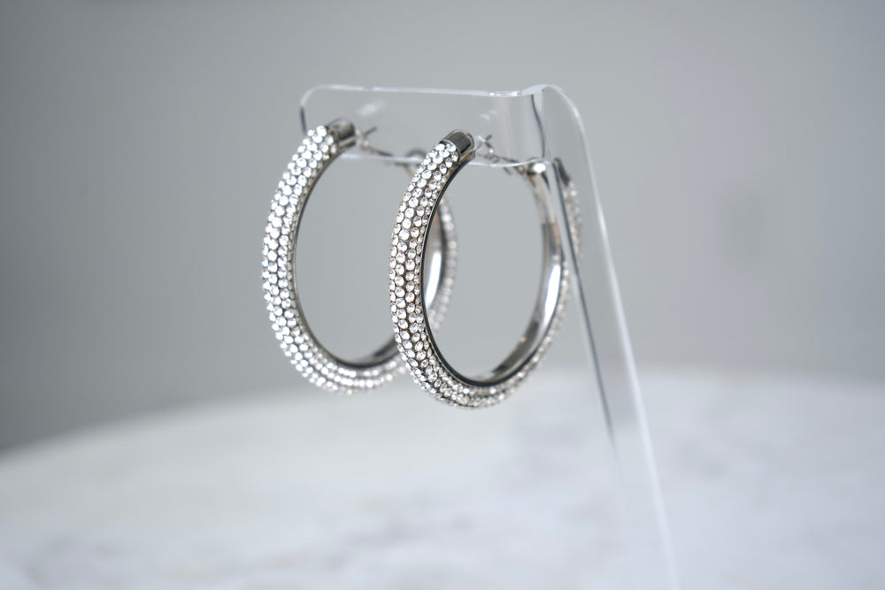 Vintage Silver Earrings BB625