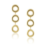 Ollie Link Earrings-Gold