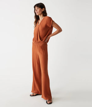 Susie Gauze Pant-Toffee FINAL SALE