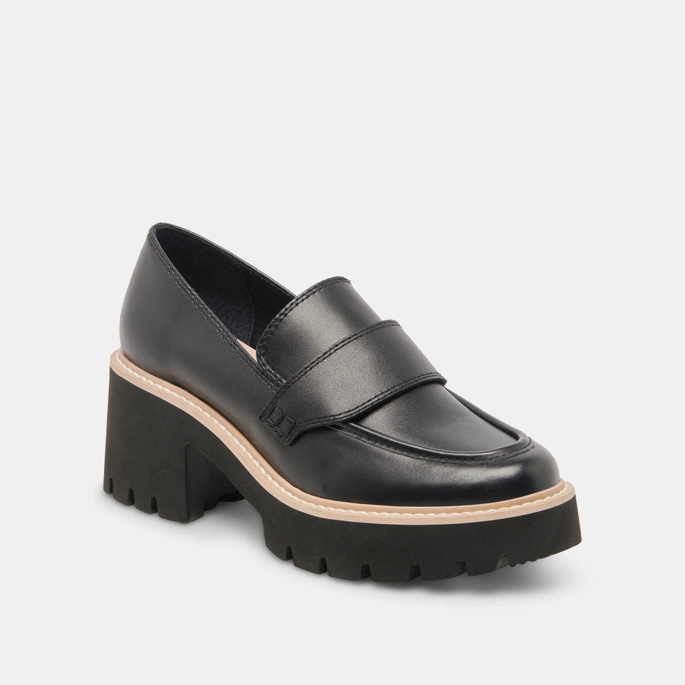 Halona Loafers-Onyx Leather FINAL SALE