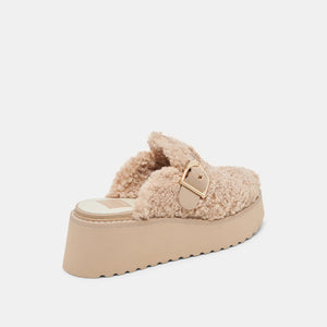 Lelani Plush Flats-Natural Plush