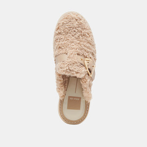 Lelani Plush Flats-Natural Plush