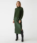 Padma LS Dress-Dark Matcha