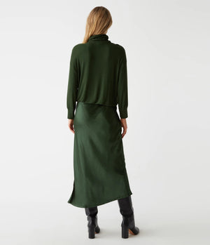 Padma LS Dress-Dark Matcha