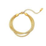 Penelope Multi Layered Bracelet-Gold