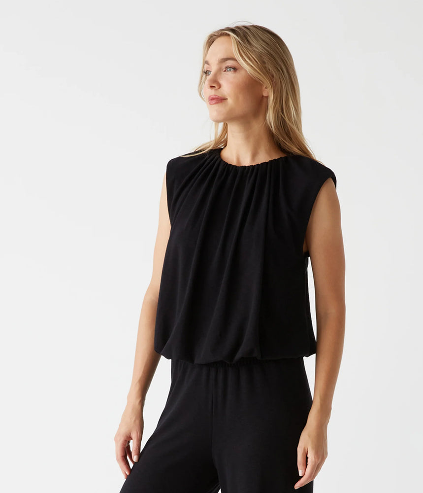 Cindy Bubble Top-Black