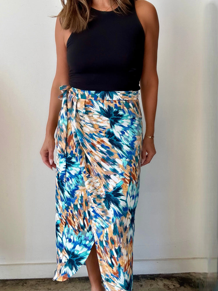 Woven Wrap Skirt-Rachel FINAL SALE