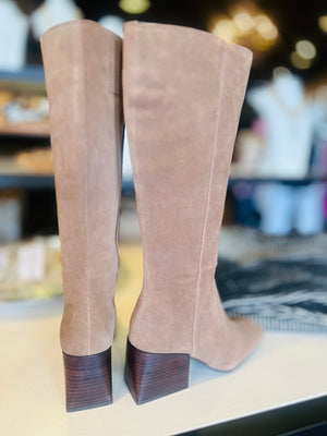 Tessa Waterproof Boot- Taupe Suede