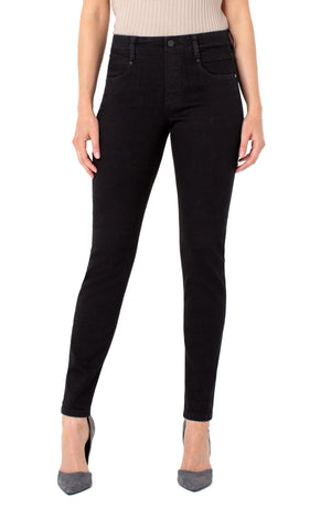 Gia Glider Pull-On Skinny-Black Rinse