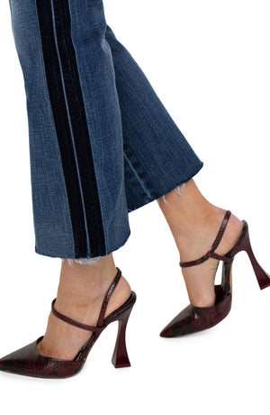 Hannah Crop Flare w Velvet Trim-Gilmore