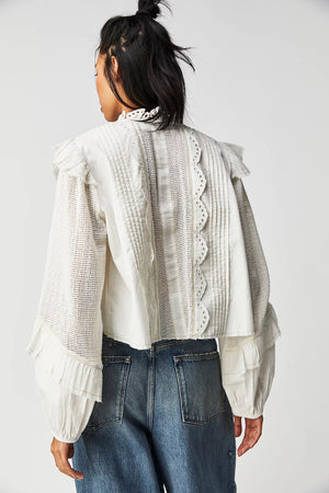 Masai Mar Ruffle Blouse - Ivory