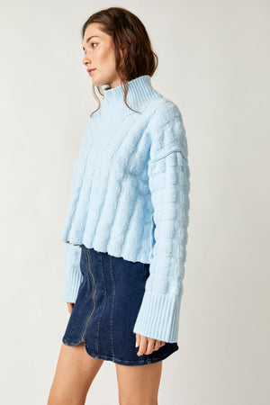 Soul Searcher Mock Neck-Angel Falls Heather