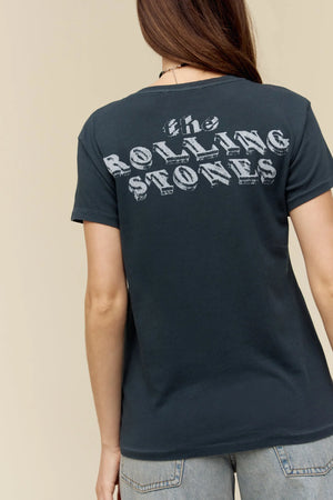 Rolling Stones Ticket Fill Tongue Tour Tee-Vintage Black