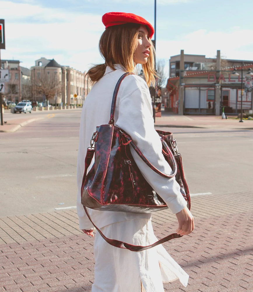 Rockaway Handbag - Red/Black Delux