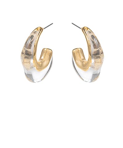 Clear Hoops-Gold