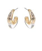 Clear Hoops-Gold