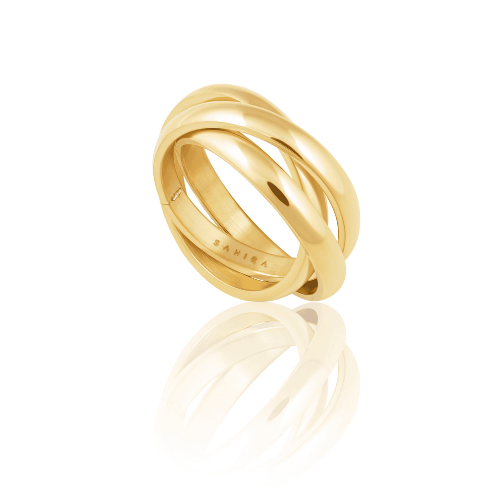 Golden Girls Ring Set-Gold Size 8
