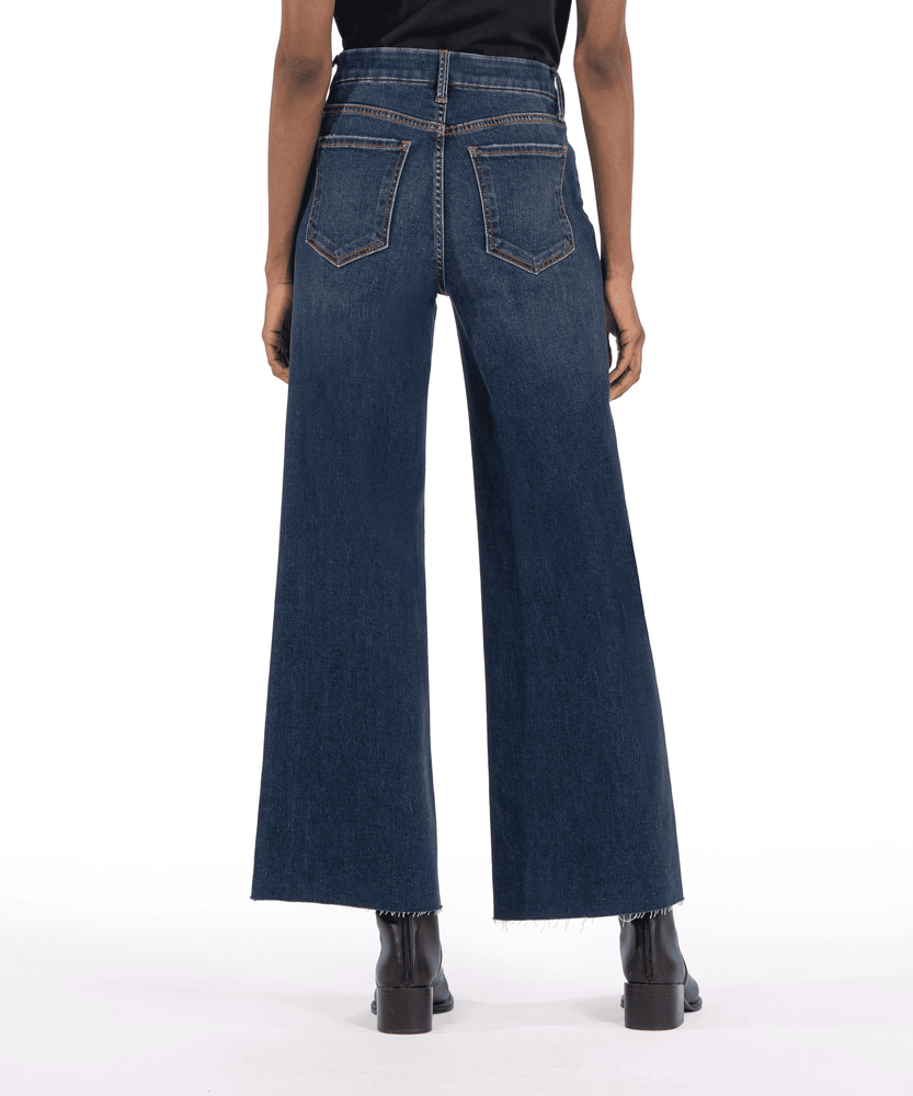 Meg High Rise Fab Ab Wide Leg-Exhibited Wash