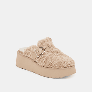 Lelani Plush Flats-Natural Plush