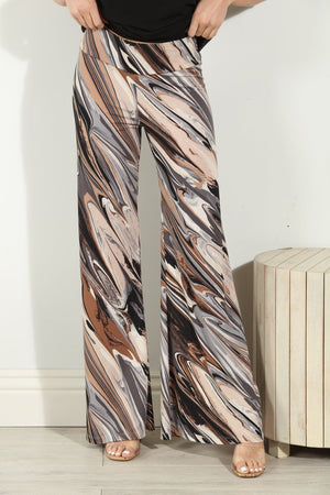 Wide Leg Pant w Waist Band-Trent