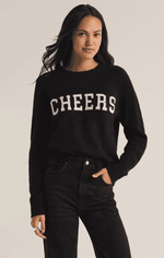 Lizzy Cheers Sweater-Black