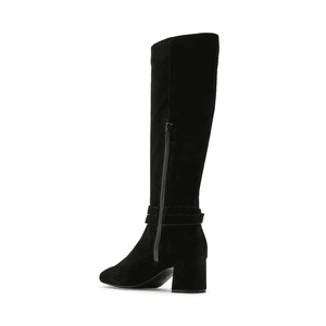 Ashley Waterproof Knee High Boot-Black Suede