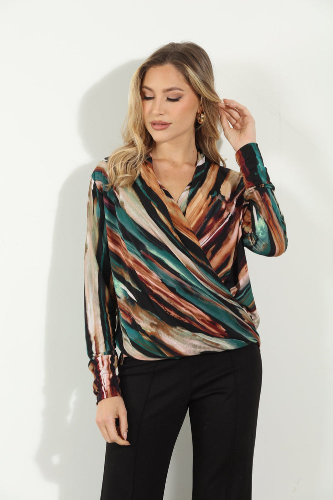 LS Surplice Cupro Top - Jenna