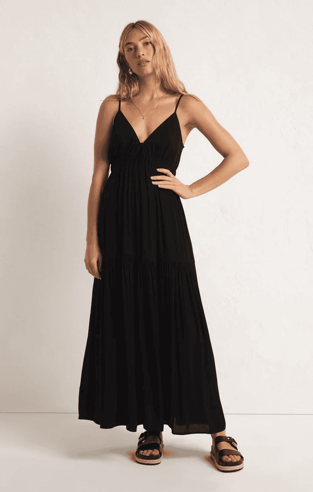 Lisbon Maxi Dress-Black