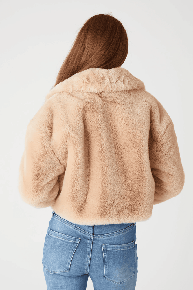 Oatmeal Crush Faux Fur Jacket