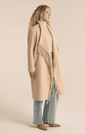 Alchemist Fringe Coat-Natural