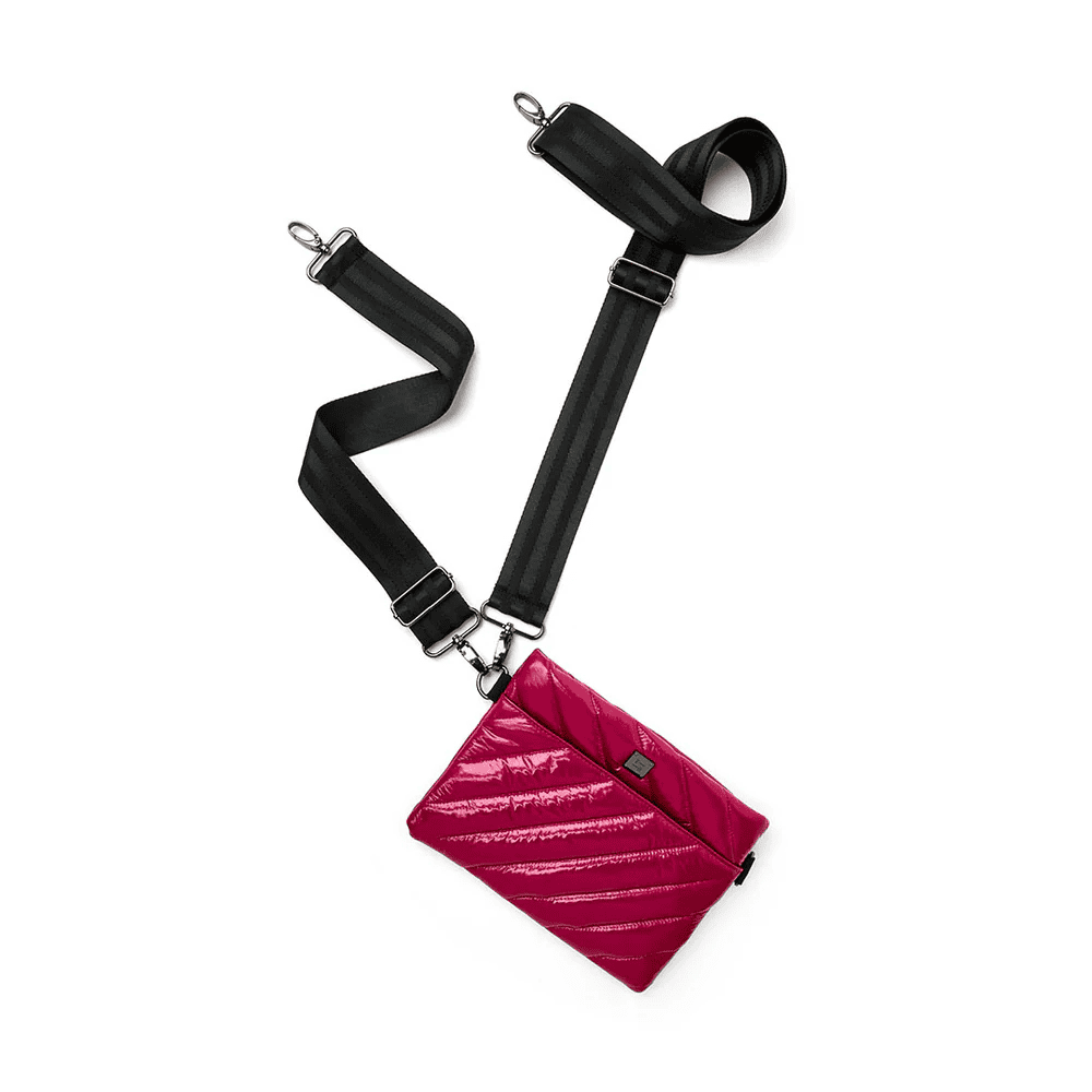 Diagonal Bum Bag 2.0- Glossy Garnet