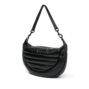 Elton Hobo Cross Body-Pearl Black w Black