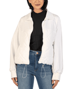 Adley Mixed Media Jacket-Off White FINAL SALE