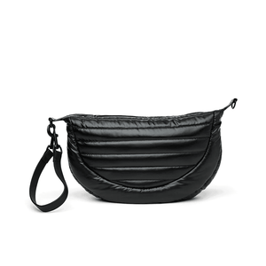 Elton Hobo Cross Body-Pearl Black w Black