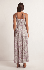 Lisbon Floral Maxi Dress- Sandstone